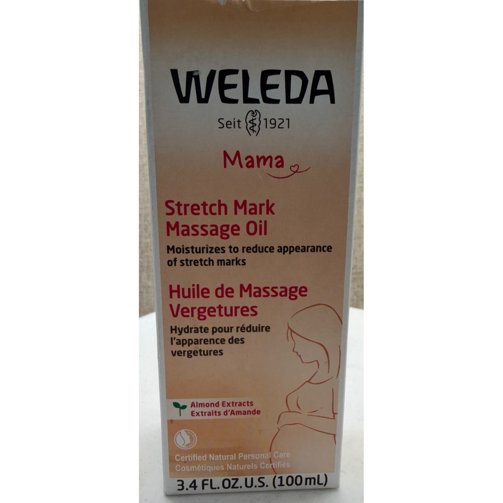 Weleda Mama Stretch Mark Massage Oil 3.4oz Natural Pregnancy Body Care 100ml